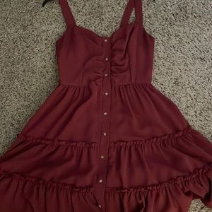 Dark pink dress